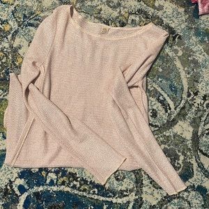Champagne sparkle knit sweater